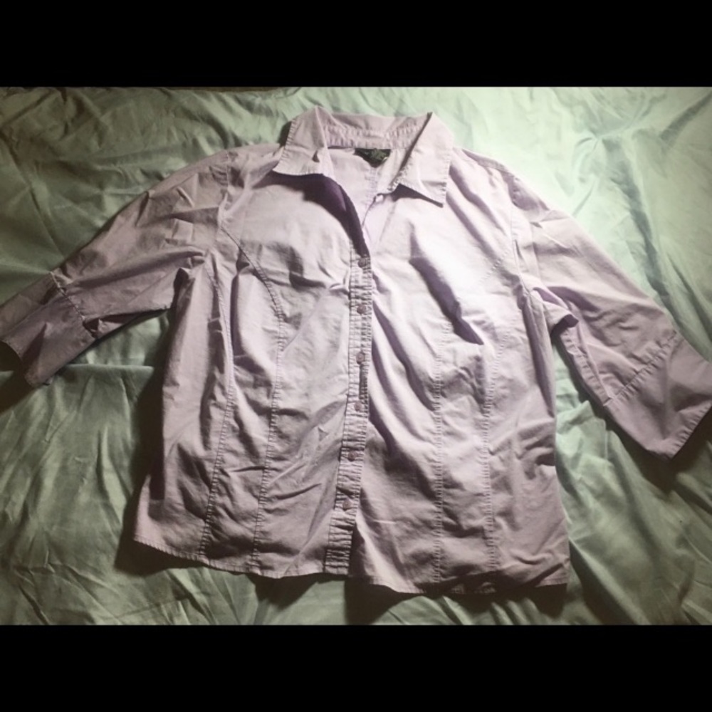 - Lilac Lane Bryant button down woman’s 16 professional shirt